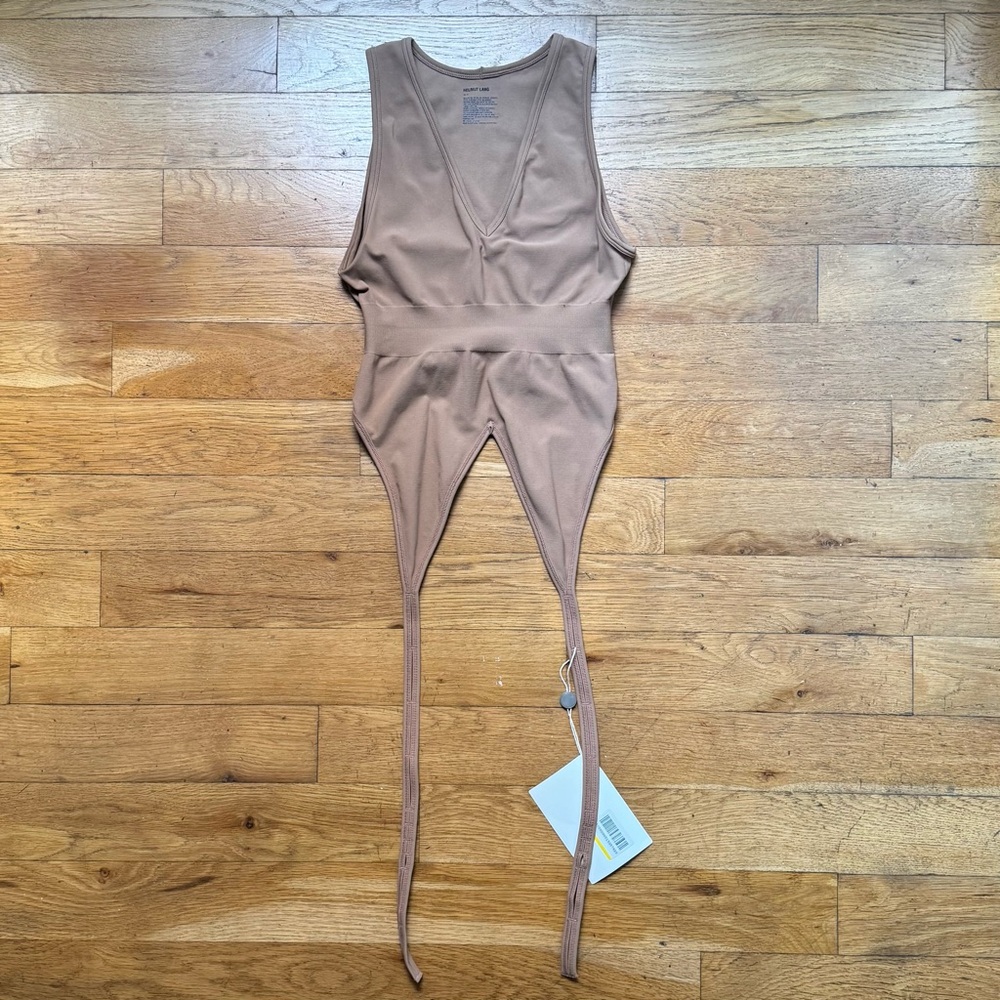 NWT Helmut Lang nude seamless double bra (size: XS/S)